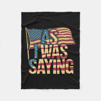 私はことわざだった – Trump Mega 2024 Epic American Fl フリースブランケット