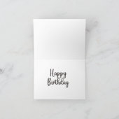 私はことわざではないあなたは古いおもしろい誕生日カード カード (内部)