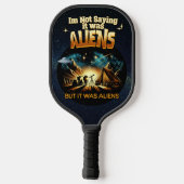 私はことわざではないエイリアンだったが、エイリアン ピックルボールラケット (裏面)