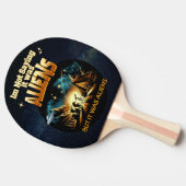 私はことわざではないエイリアンだったが、エイリアン 卓球ラケット (横)