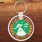 私はことわざではないエイリアンだったキーチェーン キーホルダー (正面)