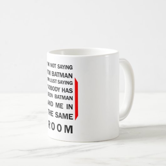 私はことわざではない私はヒーローすごい-おもしろいことわざ コーヒーマグカップ (正面右)