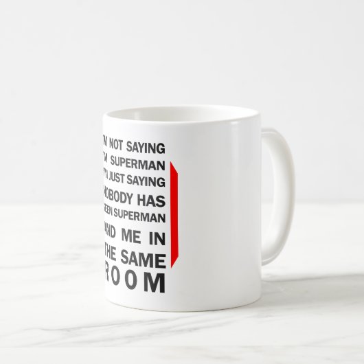 私はことわざではない私はヒーローすごい-おもしろいことわざ コーヒーマグカップ (正面右)