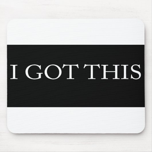 私はこのおもしろいでやる気を起こさせるなタイポグラフィを得ました マウスパッド (正面)