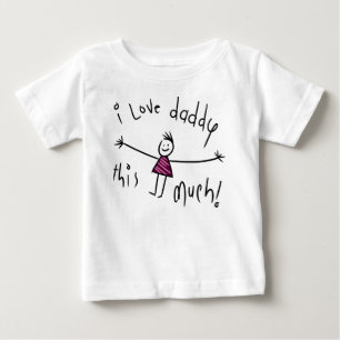 私はこのお父さんを大いに愛します! 新しい父の日のギフトのアイディア ベビーTシャツ