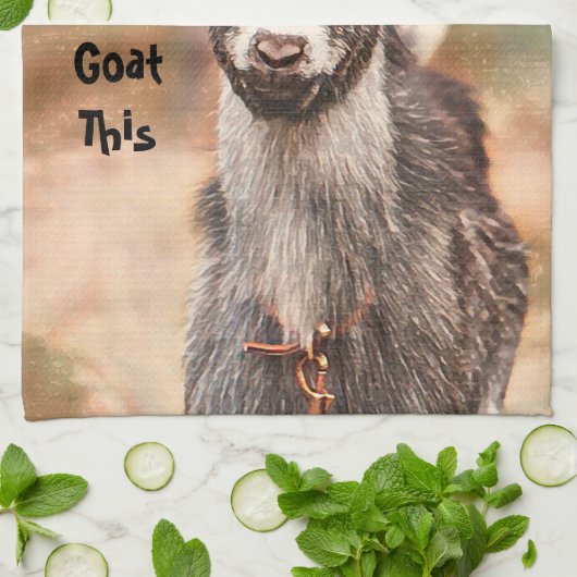 私はこのかわいいおもしろい納屋周囲の庭 キッチンタオル (折り畳み)