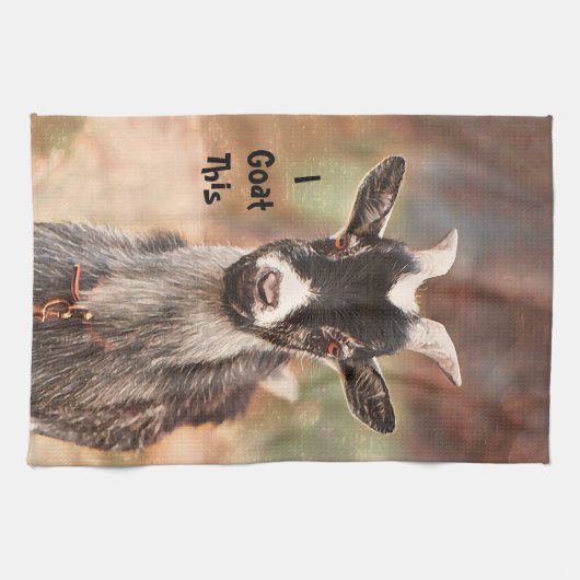 私はこのかわいいおもしろい納屋周囲の庭 キッチンタオル (横)