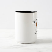 私はこのことをやめた ツートーンマグカップ (中央)