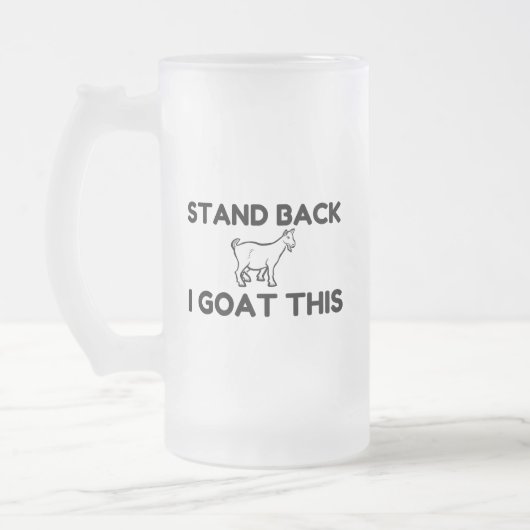 私はこのことをやめた フロストグラスビールジョッキ (左)