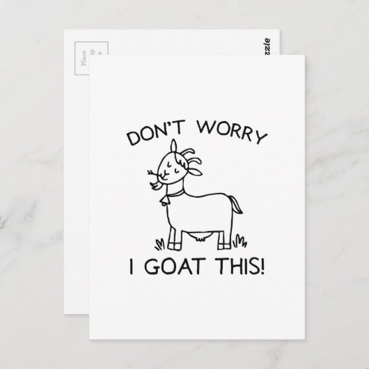 私はこのことをやめた ポストカード (正面/裏面)