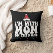 私はこのクリスマスの家族のマッチングで母と一緒にいる クッション (ブランケット)