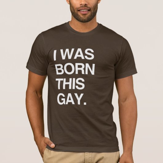 私はこのゲイとして生まれた Tシャツ (正面)