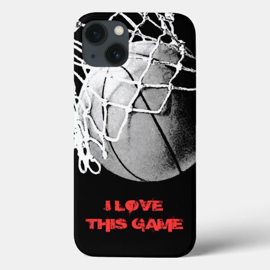 私はこのゲームバスケットボールが大好き Case-Mate iPhoneケース (裏面)