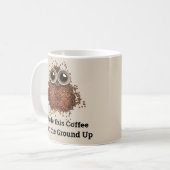 私はこのコーヒーを地面から作った コーヒーマグカップ (正面左)