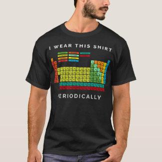私はこのシャツを衣服に定期的に着用する。周期表Che Tシャツ