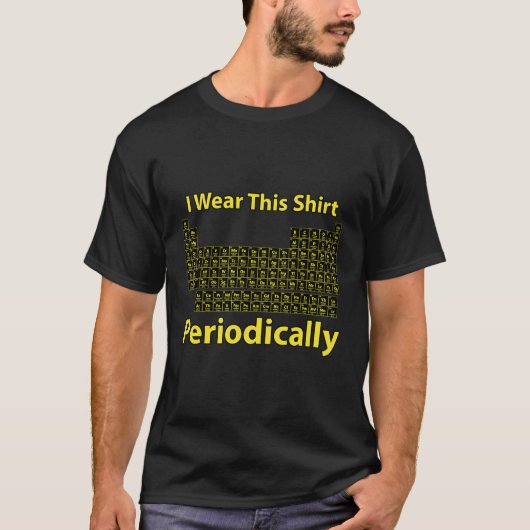 私はこのシャツを衣服に定期的に着用する Tシャツ (正面)