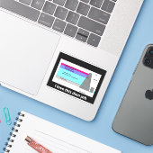 私はこのダムの仕事が大好きだ シール (ノートパソコンとiPhone)