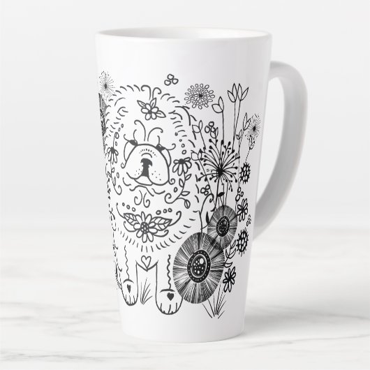 私はこのチャウラテマグのように目覚めた カフェラテマグ (右アングル)