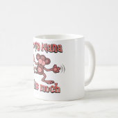 私はこのナナを大いに愛します コーヒーマグカップ (正面右)