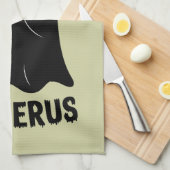 私はこのハメラスハロウィーン幽霊を見つけた キッチンタオル (四つ折り)