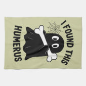 私はこのハメラスハロウィーン幽霊を見つけた キッチンタオル (横)