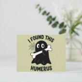 私はこのハメラスハロウィーン幽霊を見つけた ポストカード (スタンド正面)