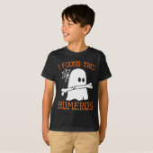 私はこのハメロスおもしろいハロウィーン幽霊スケルトンを見つけた Tシャツ (正面フル)