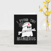 私はこのハメロスおもしろい幽霊ナースハロウィーンを見つけた カード (黄色い花)