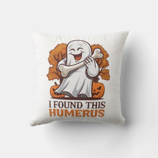 私はこのハメロスのシャツが面白いハロウィンパーティーを見つけた クッション (裏面)