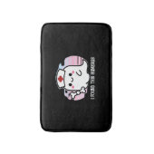 私はこのハメロス面白いハロウィーンナース幽霊Bを見つけた バスマット (正面縦)