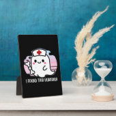 私はこのハメロス面白いハロウィーンナース幽霊Bを見つけた フォトプラーク (側面)