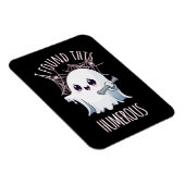 私はこのハメロス面白いハロウィーン幽霊を見つけた マグネット (右側)