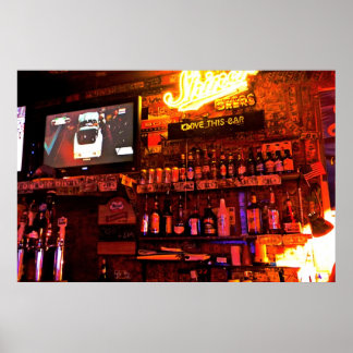 私はこのバーポスターが大好き ポスター