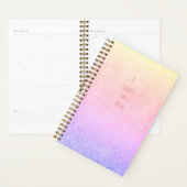 私はこのパステルレインボーモダングラディエント平面を行うことができる プランナー手帳 (ディスプレー)