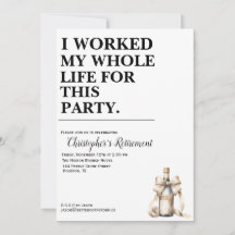 私はこのパーティーのために一生働いた