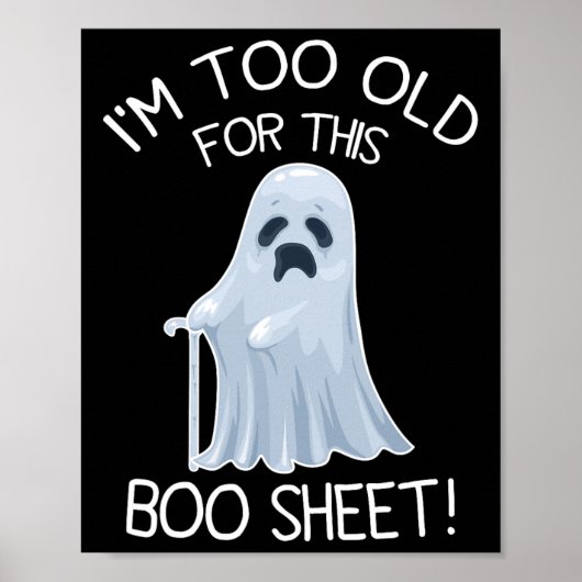 私はこのブシートの怠惰なハロウィンゲームには歳を取りすぎている ポスター (正面)