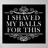 私はこのポスター用のボールおもしろいを削った ポスター (正面)