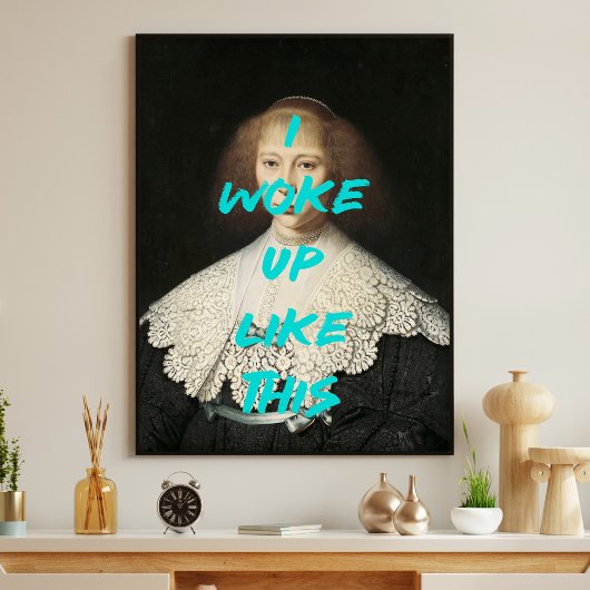 私はこのルネッサンスの引用文のように絵を描目が覚めた ポスター