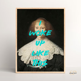 私はこのルネッサンスの引用文のように絵を描目が覚めた ポスター