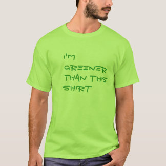 私はこのワイシャツより緑です Tシャツ