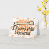 私はこの上腕骨を見つけおもしろいた カード (黄色い花)