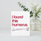 私はこの上腕骨を見つけた ポストカード (スタンド正面)