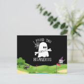私はこの上腕骨ハロウィーンジョークゴルファーを見つけた ポストカード (スタンド正面)