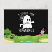 私はこの上腕骨ハロウィーンジョークゴルファーを見つけた ポストカード (正面)