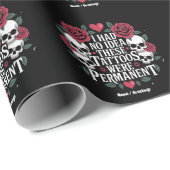 私はこの入れ墨が永久的だったアイディアを持っていなかっおもしろいた ラッピングペーパー (ロールコーナー)