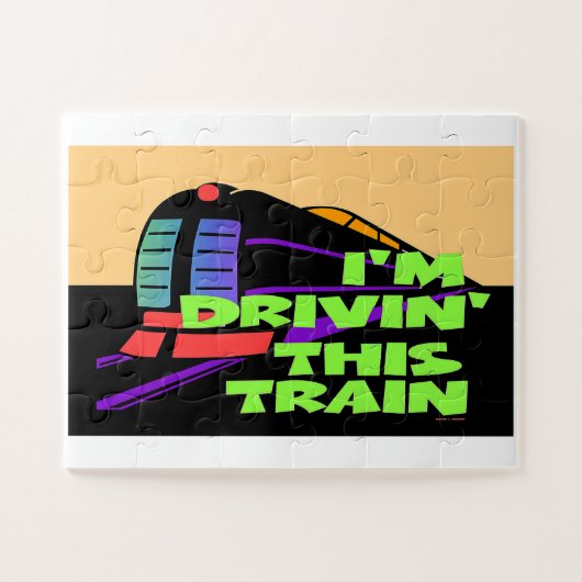 私はこの列車に乗っている ジグソーパズル (横)
