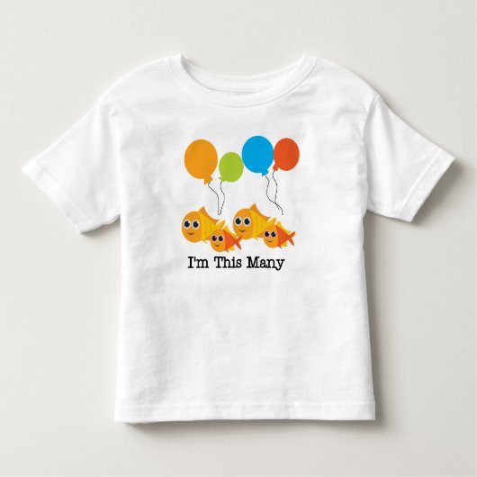 私はこの多くの4です トドラーTシャツ (正面)