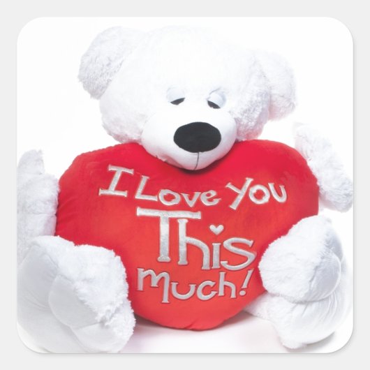 私はこの大いに愛します スクエアシール (正面)