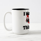 私はこの家族の衣服マグでヒールをおもしろいする ツートーンマグカップ (左)