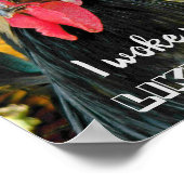 私はこの悪い髪の鶏のミームのように目が覚めた ポスター (角)